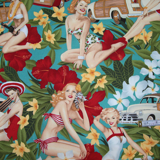 Pin Up Girls - Aloha Girls Teal