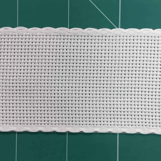 Aida Band White 14 count 50mm wide