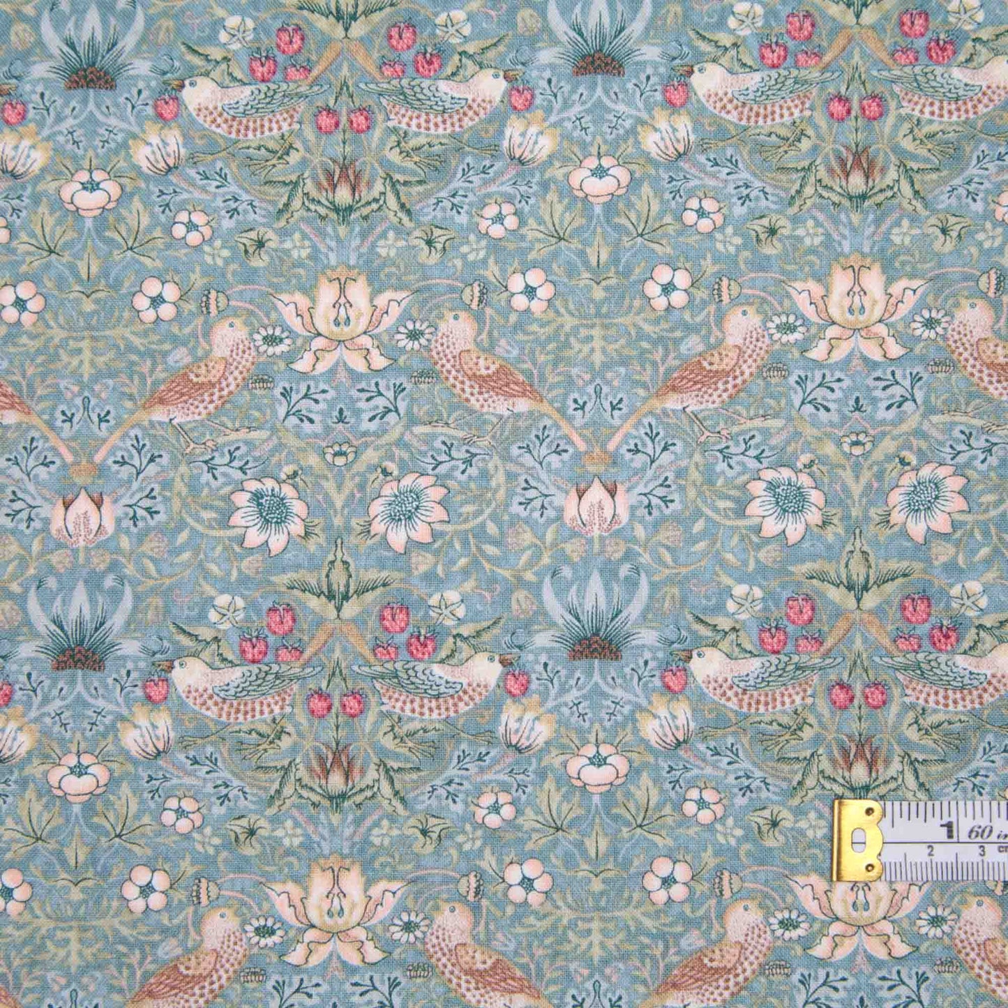 Morris & Co - Mini Strawberry Thief - Kelmscott - Aqua