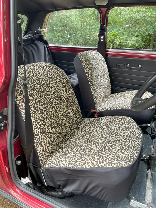 ON SALE - Animal Print - Classic Mini Front Seat Covers