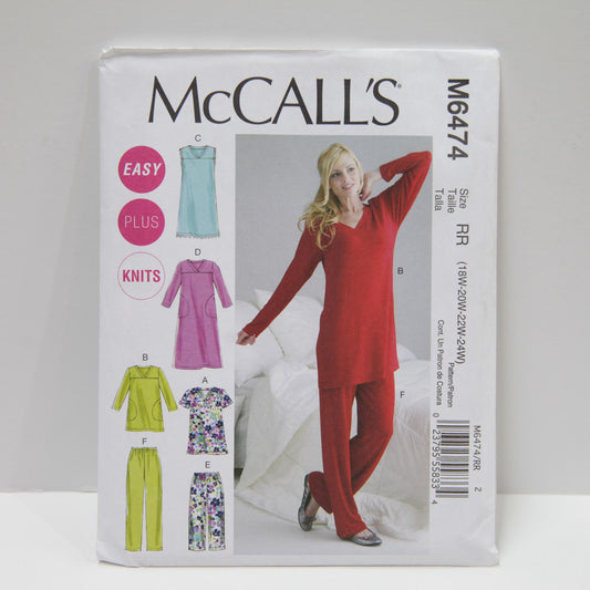 M6474 Pyjamas and Sleepwear