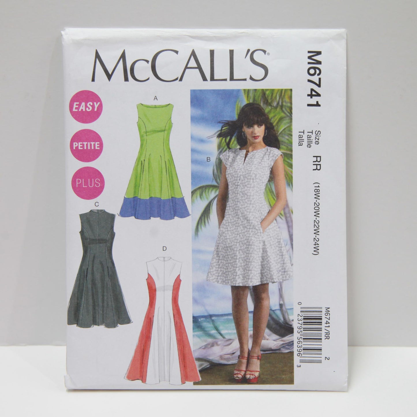 M6741 Misses Lined Dresses