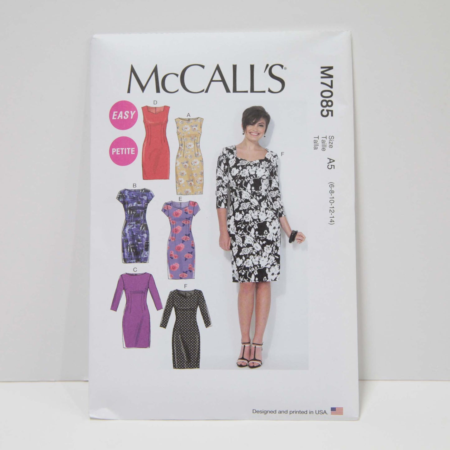M7085 Misses and Petite Dresses