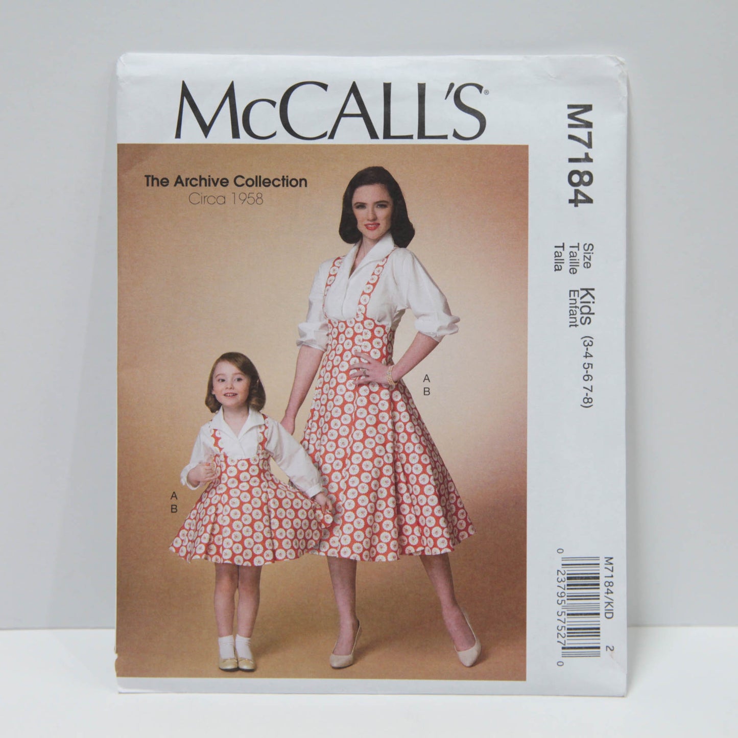 M7184 Misses and Childrens shirt and skirt