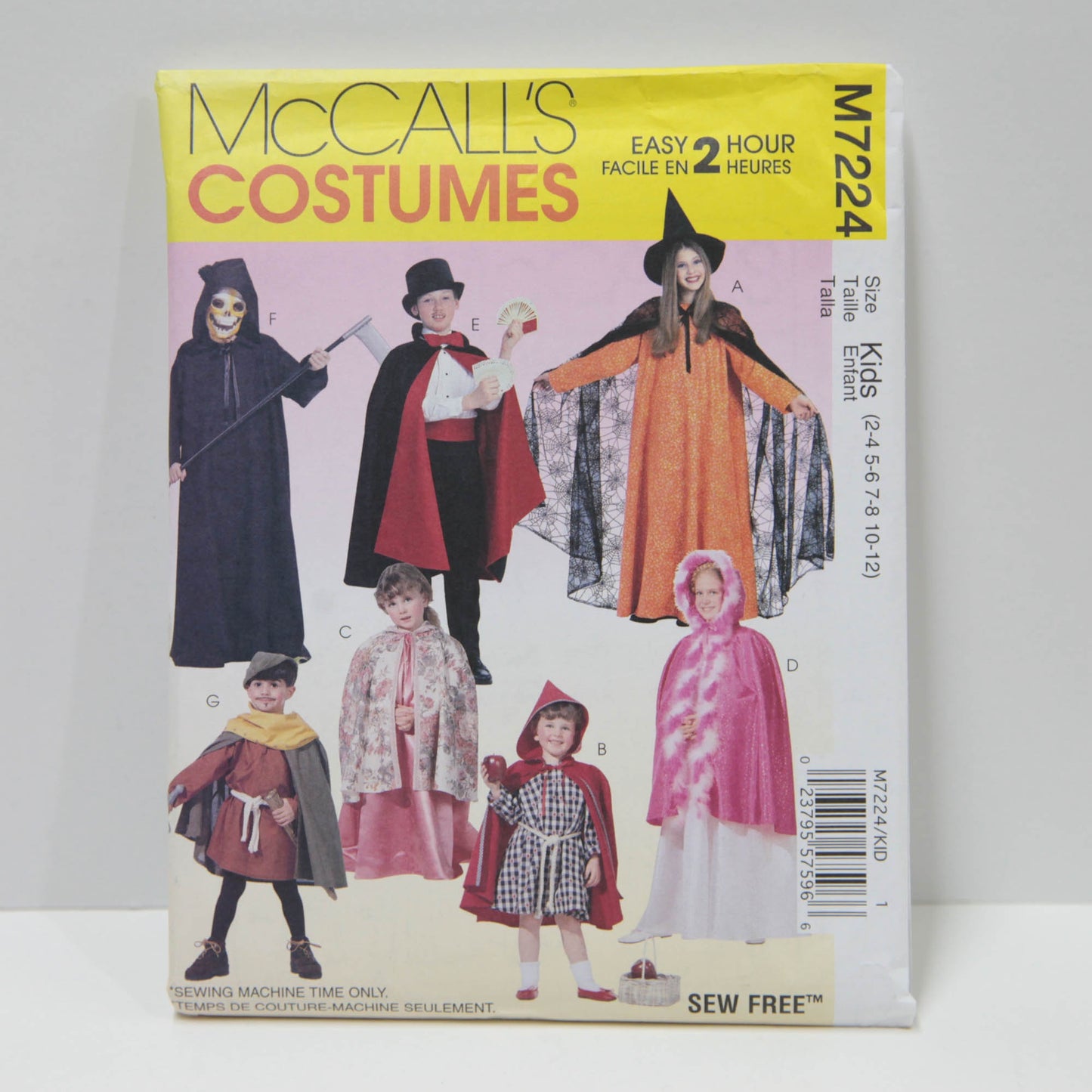 M7224 Childrens Cape and Tunic Costume