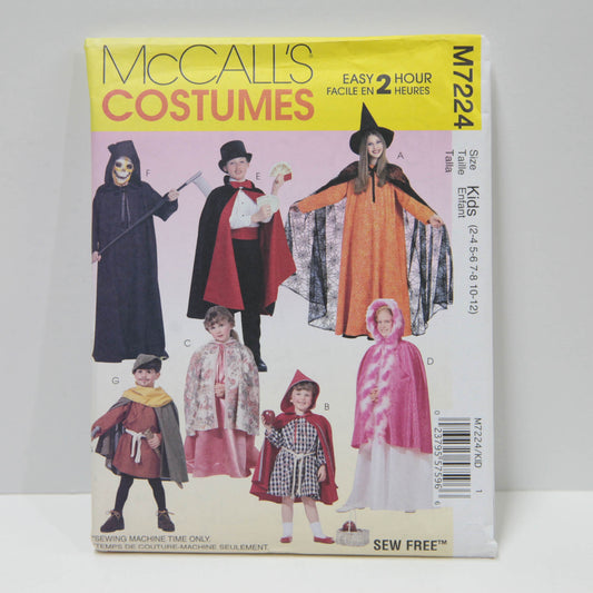 M7224 Childrens Cape and Tunic Costume