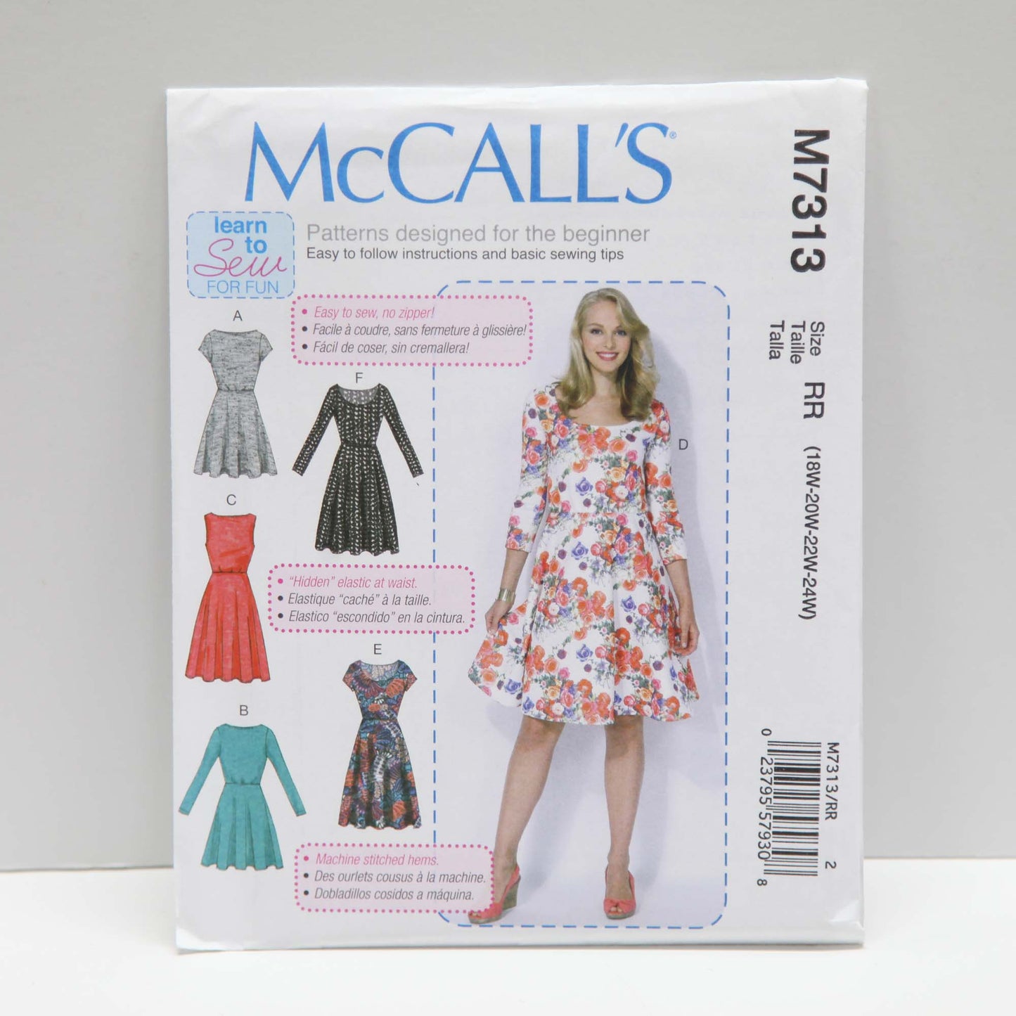M7313 Misses and Womens Dresses