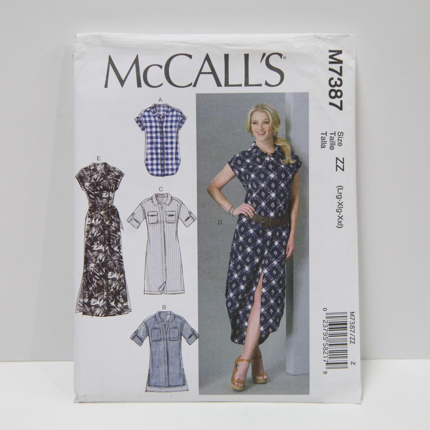 M7387 Misses Shirt Dresses