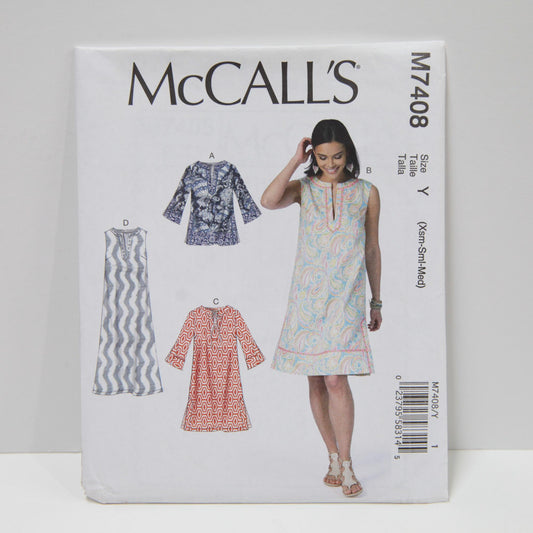 M7408 Misses Tunic and Dresses