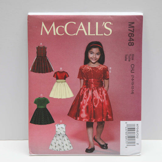M7648 Childrens Dresses