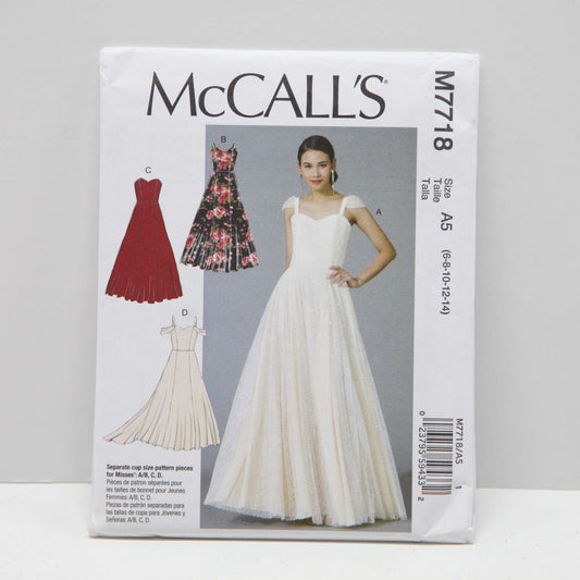 M7718 Misses Dresses