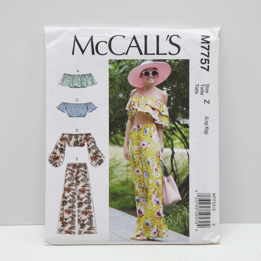 M7757 Misses Tops and Pants