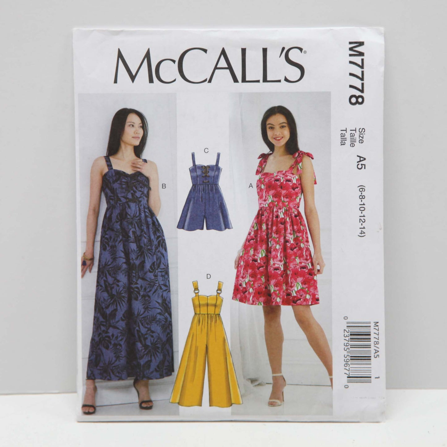 M7778 Misses Dresses, Romper and Jumpsuit