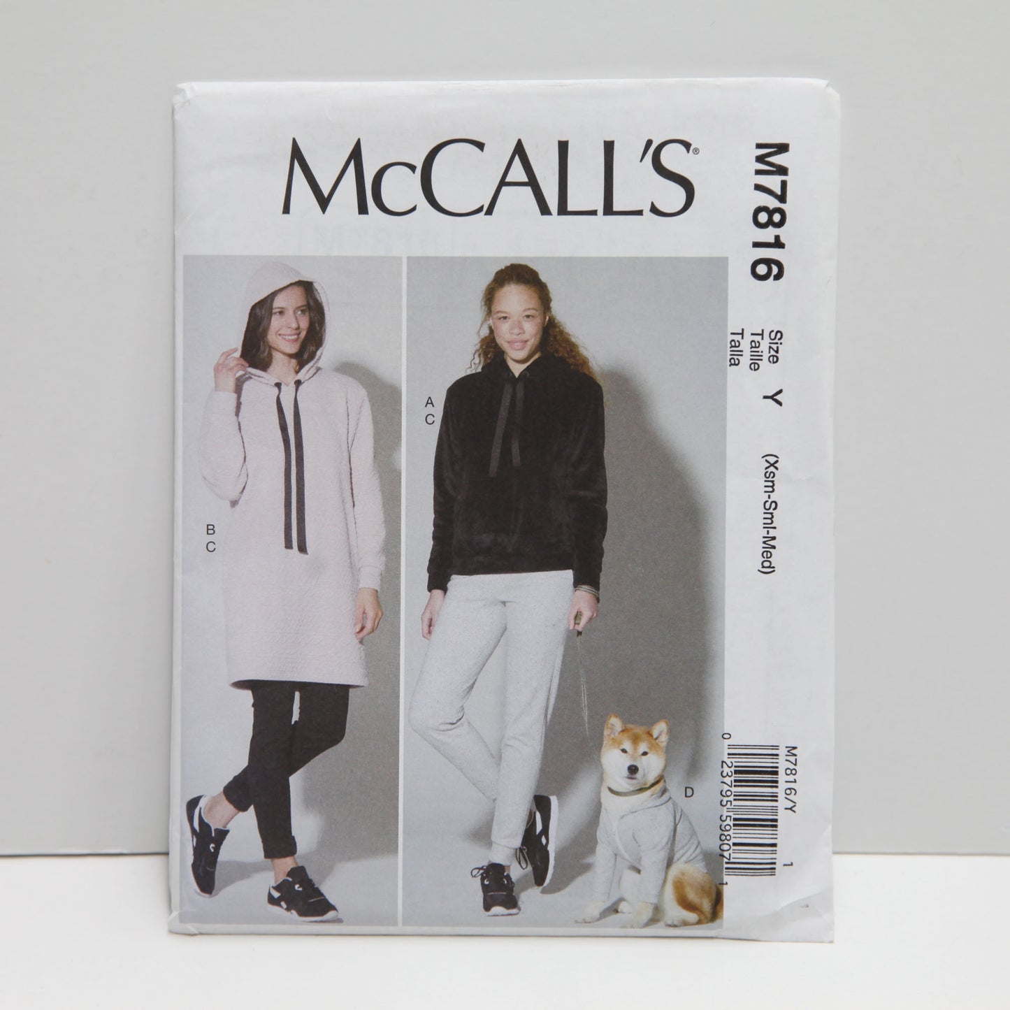 M7816 Misses Top, Dress, Pants and Dog Coat