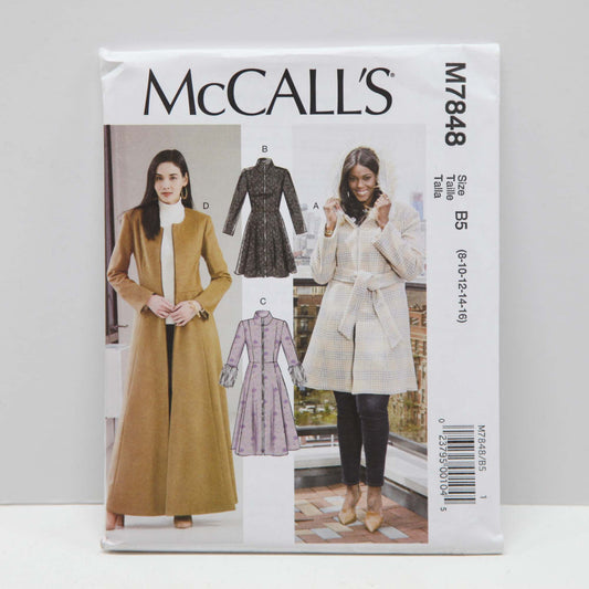 M7848 Misses and Womens Coats and Belt