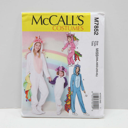M7852 Misses and Childrens Unicorn Costume/Onesie