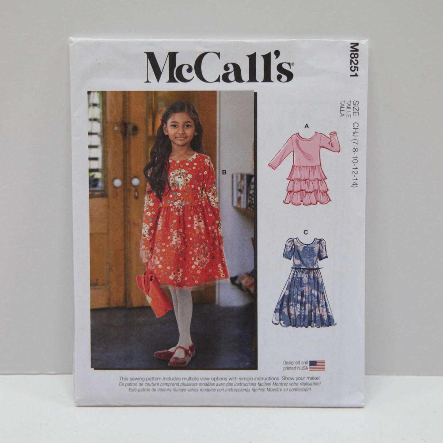 M8251 Childrens and Girls Dresses