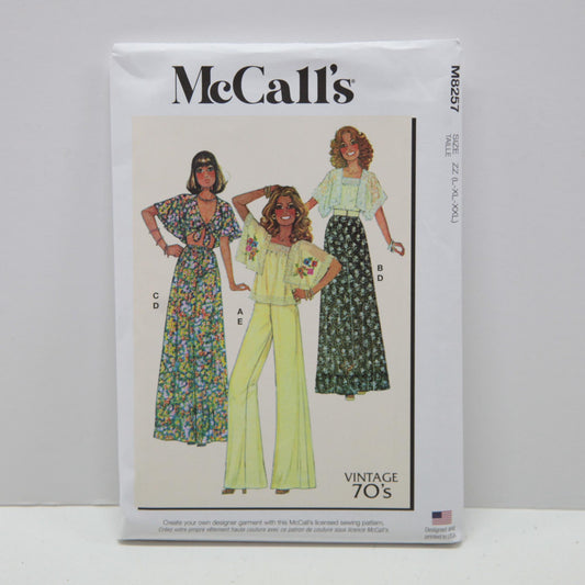 M8257 Misses Tops, Skirt and Pants