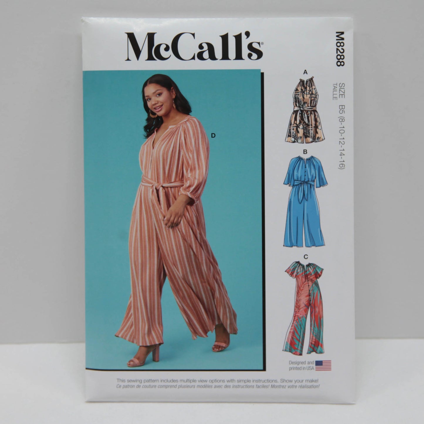 M8288 Misses and Womens Romper Jumpsuits and Sash