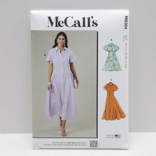 M8384 Misses Shirt Dreses