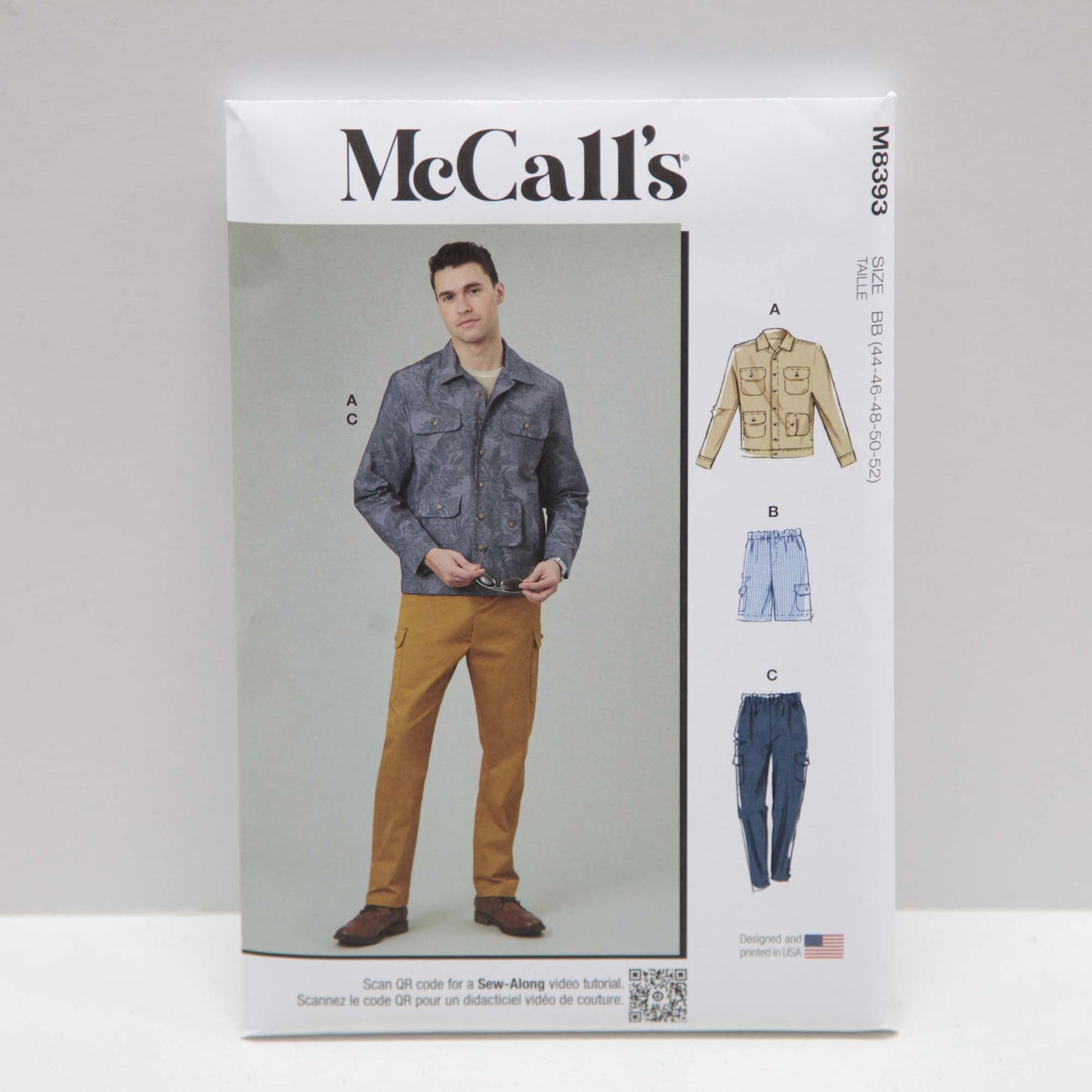 M8393 Men's Jacket, Shorts and Pants