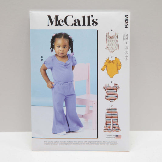 M8394 Todders Knit Bodysuit and Pants