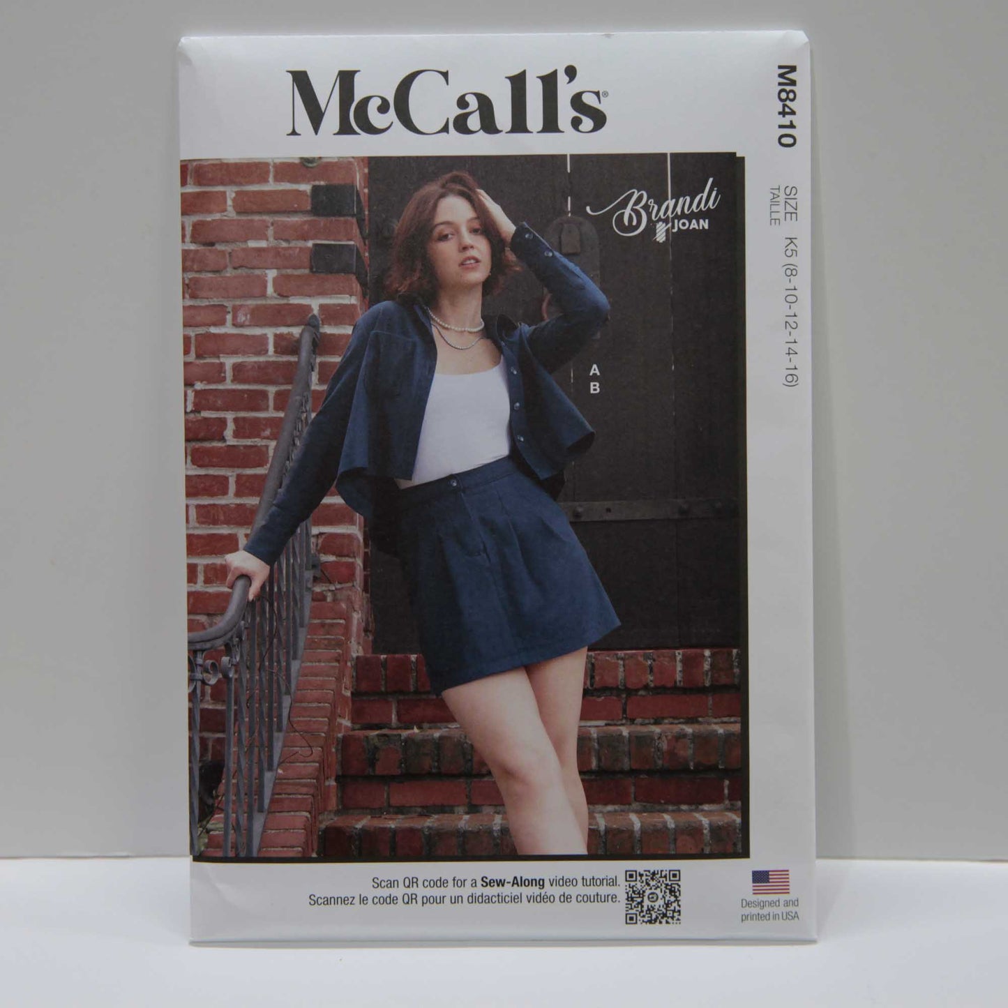 M8410 Misses Shirt and Mini Skirt