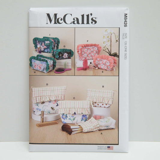 M8426 Zipped Purses with Frills