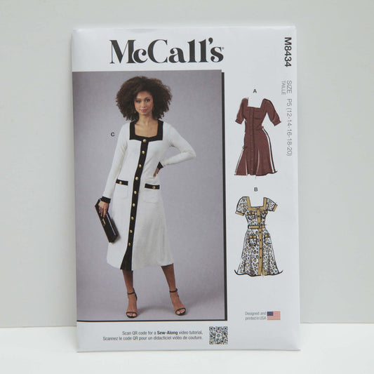 M8434 Misses Knit Dress