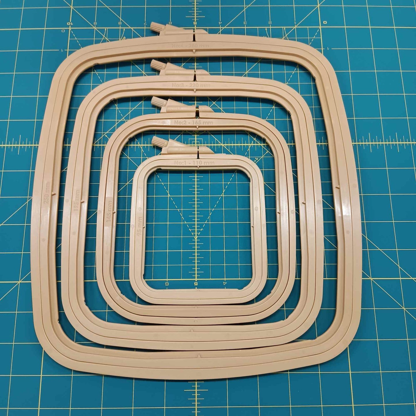 Embroidery Hoops - Square Plastic