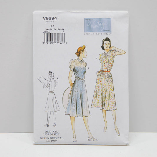 V9294 Vintage Vogue - Misses Dress