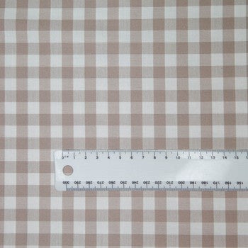 Gingham Cotton - Doeskin