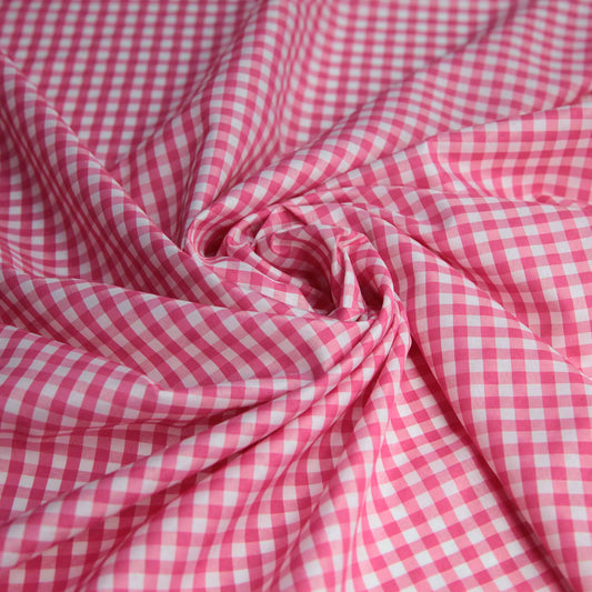 Polyester Gingham - Pink