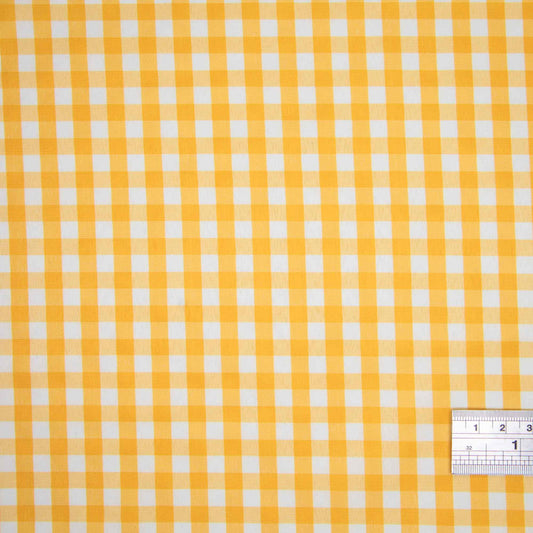 Polyester Gingham - Yellow