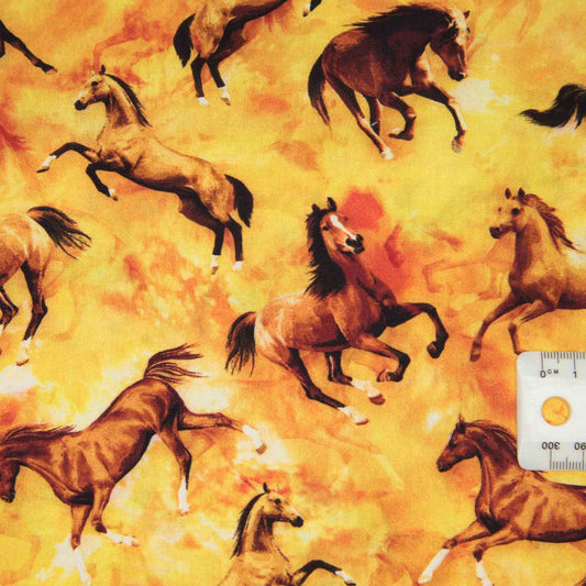 Cattle Drive - Horses - Yellow