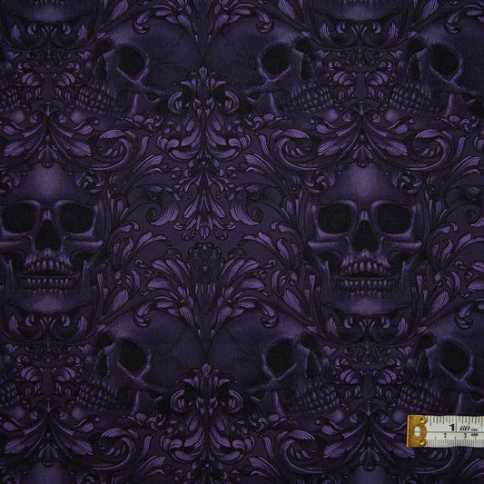 Mystic Moonlight - Skull Damask