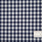 Gingham Polycotton - Navy 1/4"