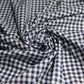 Gingham Polycotton - Navy 1/4"