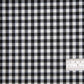 Gingham Polycotton - Black 1/4"