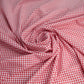 Gingham Polycotton - Red 1/8"