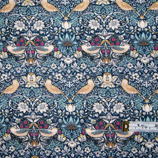 Morris & Co - Mini Strawberry Thief - Bloomsbury - Teal