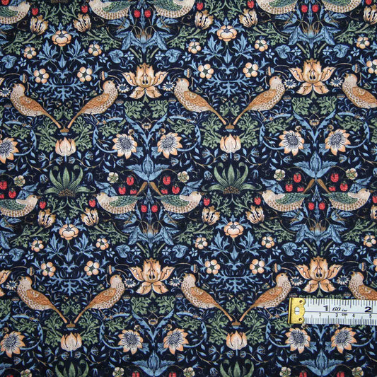 Morris & Co - Mini Strawberry Thief - Kelmscott - Navy