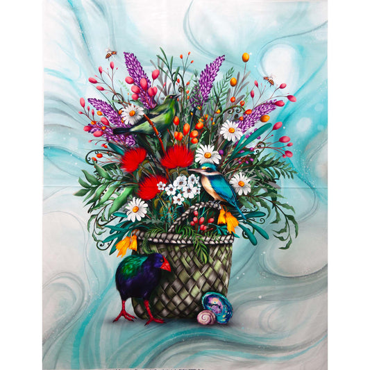 Basket & Blooms Panel