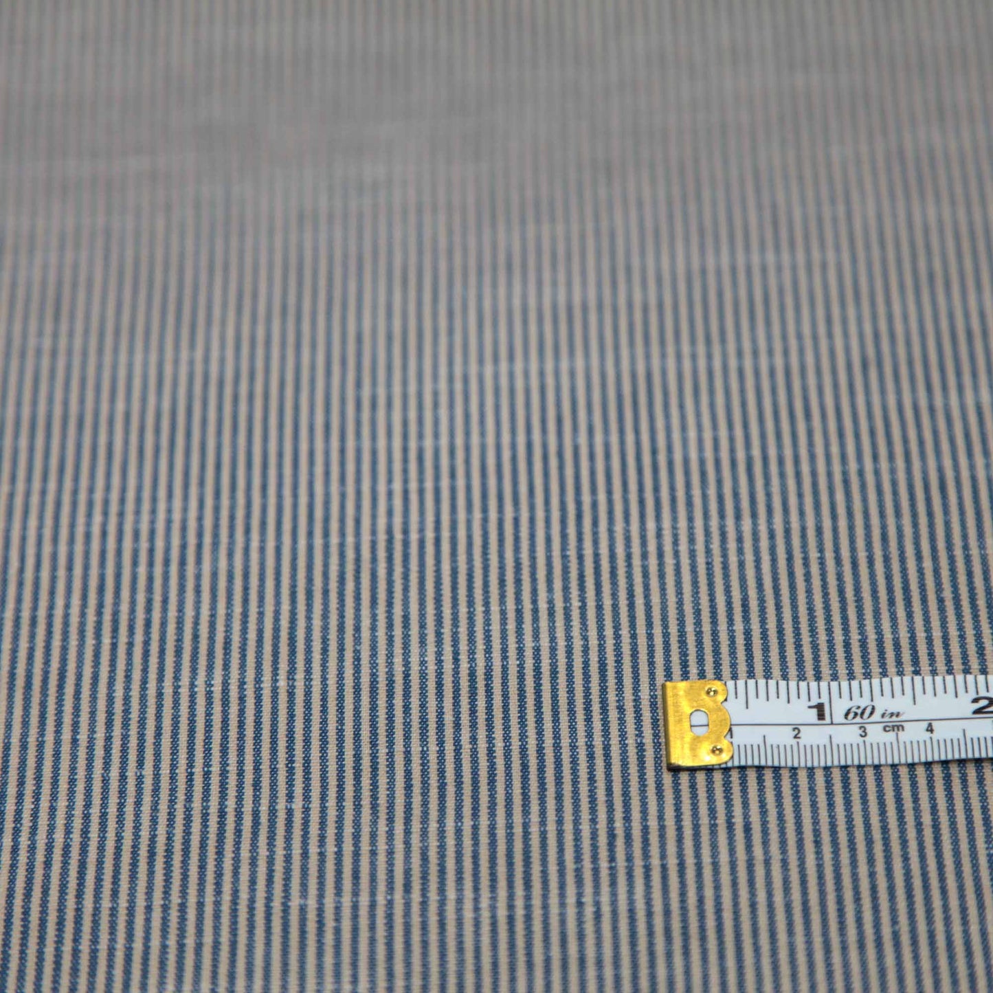 Cotton Linen Ticking Navy