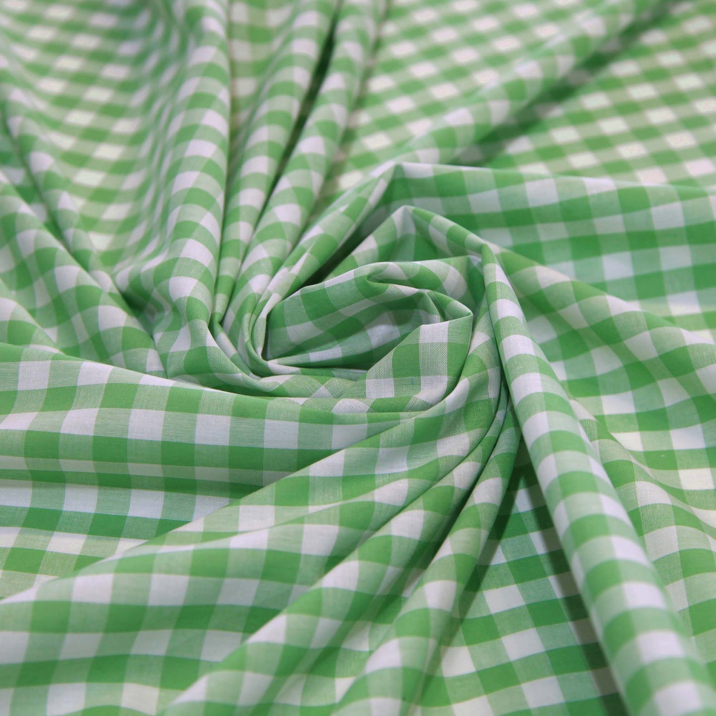 Cotton Gingham 12mm Light Green