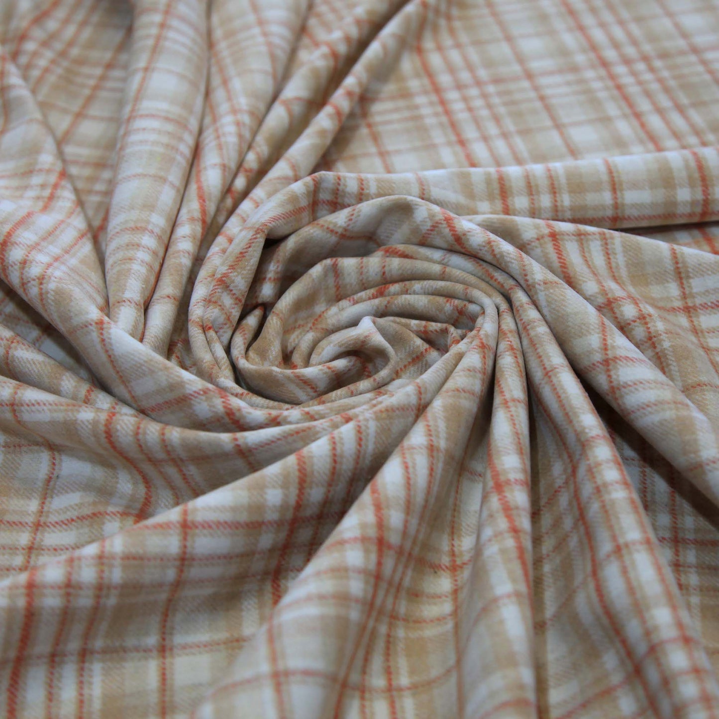 Wool Viscose - Beige Orange