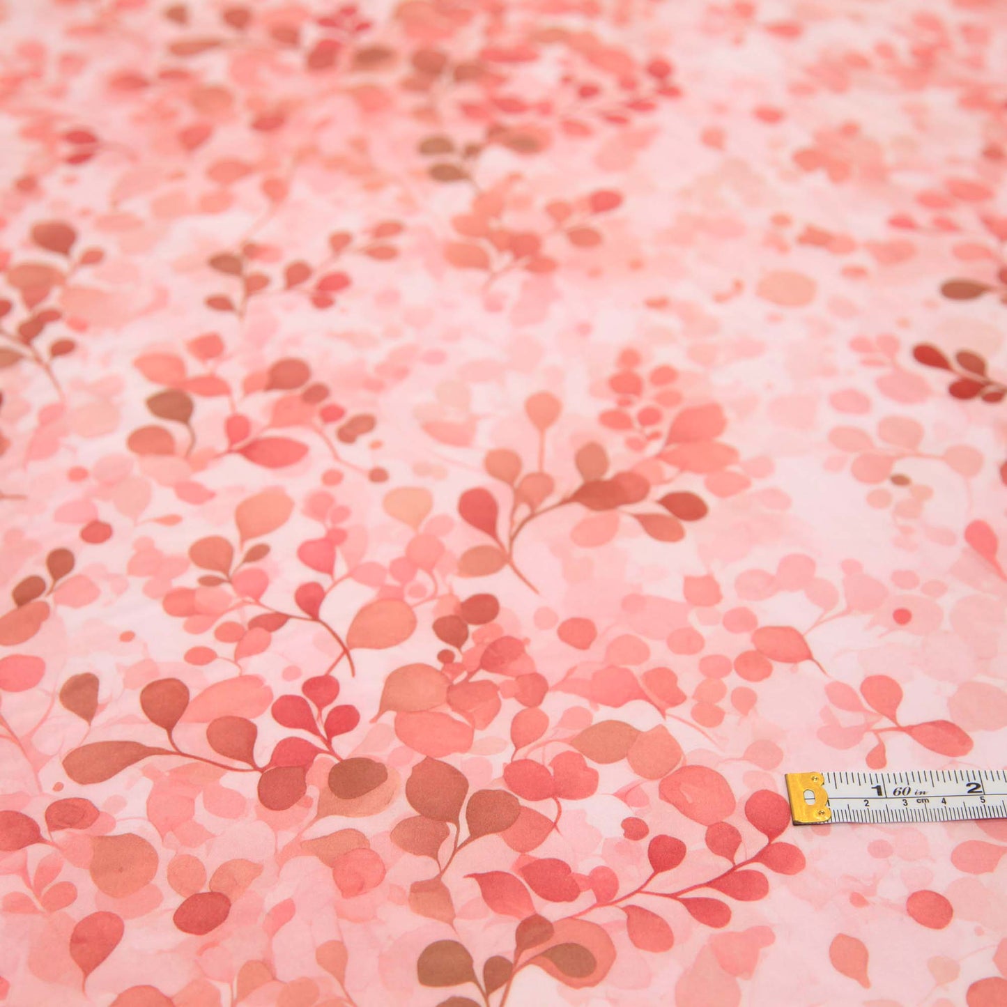 Printed Cotton - Pink Foliage