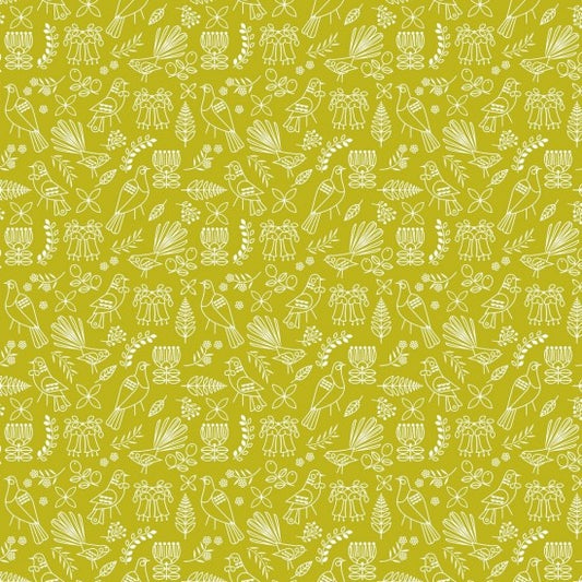 Birdsong - Yellow Outline