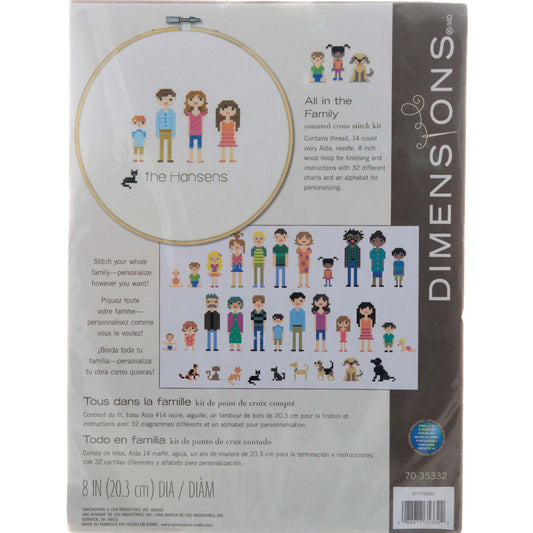 All in the Family Cross Stitch Kit