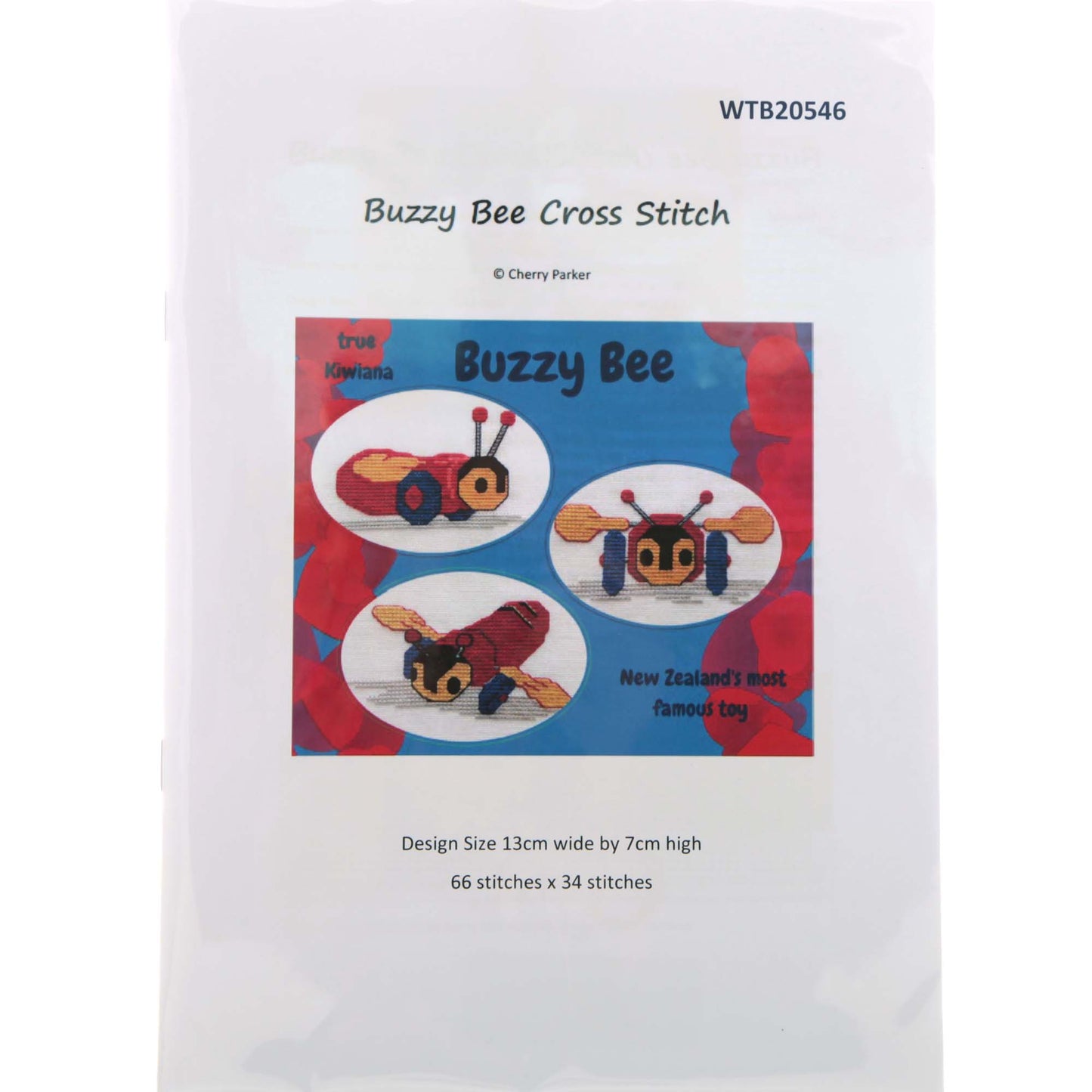 Buzzy Bee Cross Stitch Pattern
